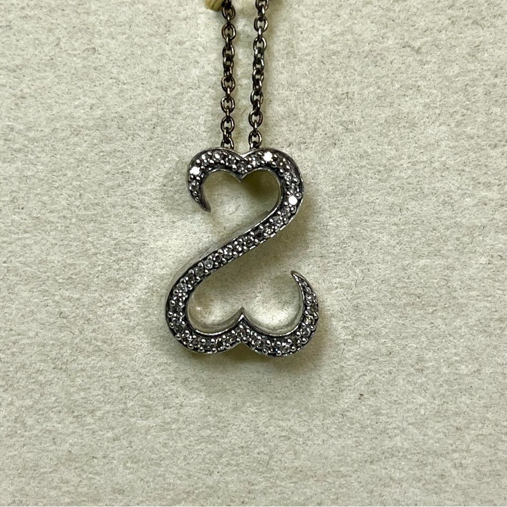 2008 Jane Seymour Open Heart Diamond Necklace - Picture 3 of 15
